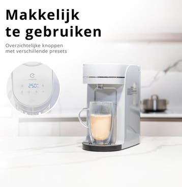 Evidenter Heetwaterdispenser - Grijs - Touch Display - 2L -, Witgoed en Apparatuur, Waterkokers, Ophalen of Verzenden, Zo goed als nieuw