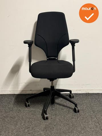 Giroflex 64 - Bureaustoel - Zwart - Refurbished, Werkplek, Ophalen of Verzenden, Gebruikt, Stoel