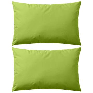 vidaXL Buitenkussens 60x40 cm appeltjesgroen 2 st, Verzenden, Nieuw, Groen