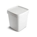 10 liter emmer wit vierkant