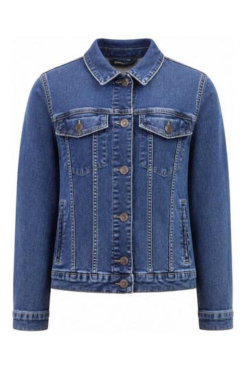 Street One Jas in maat 48 Blauw, Kleding | Dames, Street One, Verzenden, Zo goed als nieuw, Blauw