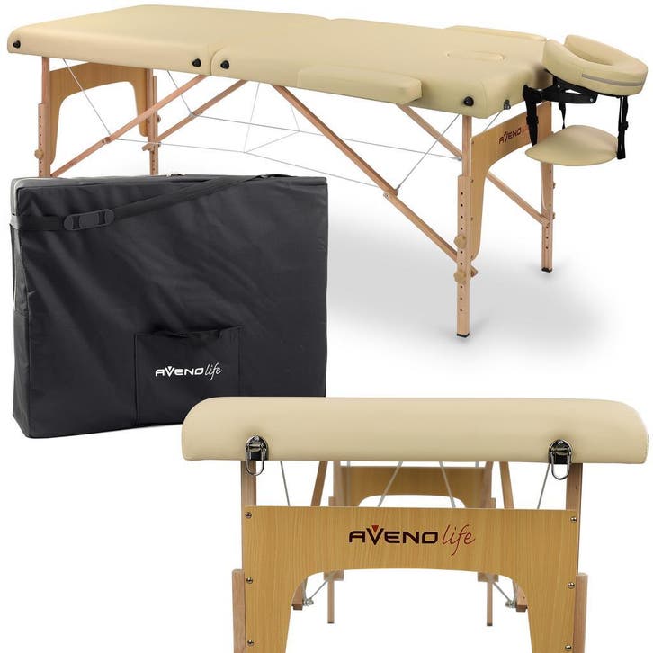 Massagetafel 213cm - Tot 250kg - Draagbaar + Inklapbaar, Sport en Fitness, Massageproducten, Massagetafel, Nieuw, Ophalen of Verzenden