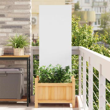 vidaXL Tuin Privacy Screen Fretwerk Wit 50 x 140 cm, Verzenden, Nieuw