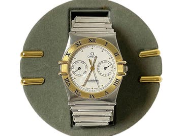 Omega Constellation XL Day Date Staal / Goud  34 mm / SET, Ophalen, Staal, Polshorloge, Zo goed als nieuw