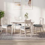 vidaXL Zitkussens 4 pcs Wolkengrijs 45 x 45 x 12 cm Stof, Huis en Inrichting, Woonaccessoires | Kussens, Verzenden, Nieuw, Grijs