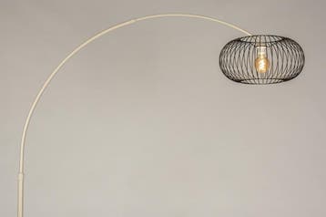 Rietveld Vloerlampen - Zwart, Beige, Zand - Metaal, Marmer, Verzenden, Nieuw