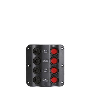 Talamex Schakelpaneel Wave 12V 4 schakelaars, Watersport en Boten, Ophalen of Verzenden, Nieuw