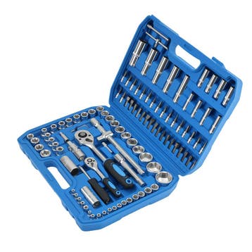108 stuks Socket Wrench Set voor Mechanics CR-V 1/2 1/4 C..., Verzenden, Nieuw