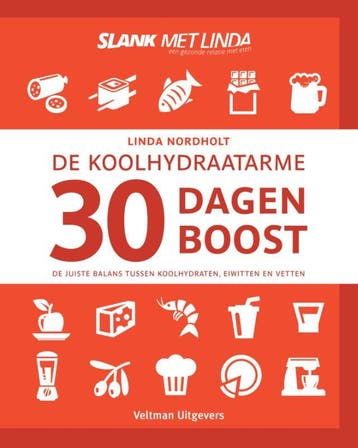 De koolhydraatarme 30 dagen boost - Linda Nordholt, Verzenden, Zo goed als nieuw, Linda Nordholt
