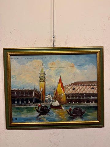 Italiaanse school (XX) - Venezia piazza San Marco