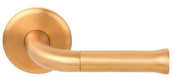 Deurklink NOUR EV101/64 op rozet PVD mat goud, Verzenden, Nieuw