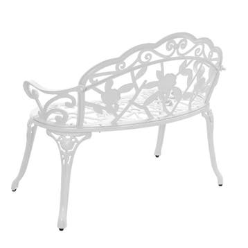 Tuinbank Monfalcone 2-persoonsbank 99x54x78 cm wit casa.pro, Verzenden, Nieuw
