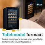 2dekans | MOA Wijnkoelkast voor 24 Flessen -, Ophalen of Verzenden, Gebruikt