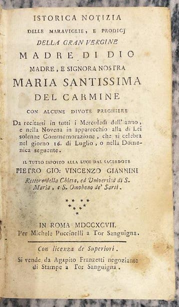 Pietro Gio: Vincenzo Giannini - Miscellanea Liturgica XVIII
