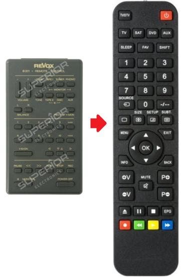 Vervangende Revox B201 afstandsbediening, Audio, Tv en Foto, Afstandsbedieningen, Verzenden