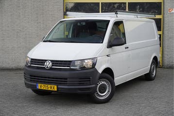 Volkswagen Transporter L2H1 | Financial Lease voor 210 p/mn, Stof, Gebruikt, Overige carrosserieën, Wit