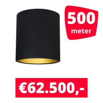 LED Railverlichting Lipari Zwart 500 spots + 500M rails