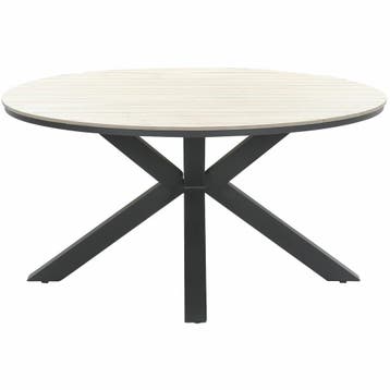 Garden Impressions Tulli tuintafel Ø148 cm - licht bruin, Verzenden, Nieuw