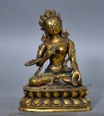 Tilting-Head Tara Statue - Koper - Nepal (Zonder