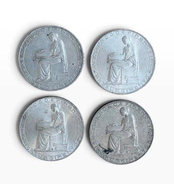 Portugal. 20 Escudos 1953 (4 moedas) (Zonder minimumprijs)