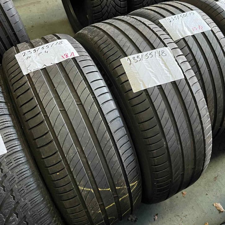 2 x Michelin Primacy 4 235-55-18 Zomerbanden 5mm, Auto-onderdelen, Banden en Velgen, 18 inch, Zomerbanden, 235 mm, Personenwagen