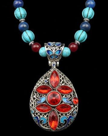 Lapis lazuli - Robijn - howliet-turkoois - boeddhistische