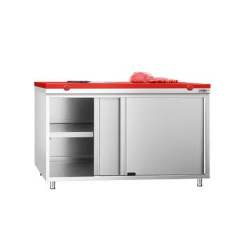 GGM Gastro | Gesloten RVS werktafel KOPENHAGEN PREMIUM - |, Verzenden, Nieuw in verpakking, Meubilair
