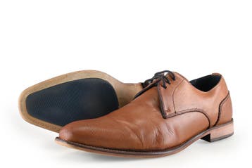Manfield Veterschoenen in maat 44 Cognac, Kleding | Heren, Schoenen, Manfield, Overige kleuren, Verzenden, Zo goed als nieuw