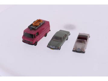 Schaal H0 Set Automodellen Wiking 27 - Wiking 15C - Wikin..., Ophalen of Verzenden, Gebruikt, Analoog