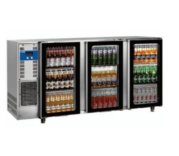 RVS Barkoelkast met 3 Glazen Deuren | 579 Liter | 206.5x5..., Verzenden, Nieuw in verpakking