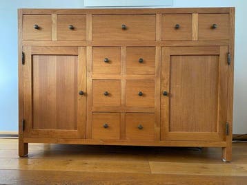 Kabinet - Eik, Teak - Teakhouten kast, Nieuw