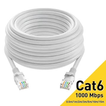 CAT6 Ethernet Kabel RJ45 LAN 1000Mbps Netwerkkabel, Audio, Tv en Foto, Verzenden, Nieuw