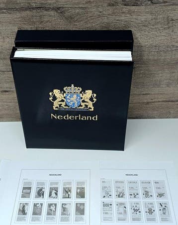 Accessoires 2000/2017 - Davo LX album Nederland met A-nrs, Postzegels en Munten, Gestempeld