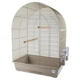 Vogelkooi Duvo Mocha Lusi 3 Mokka – Parkietenkooi met 2 E., Verzenden, Nieuw, Overige materialen, Vogelkooi