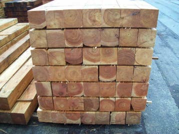 Douglas Construktiehout: Balken, regels, planken, etc.., Nieuw, Balk, Overige houtsoorten, 50 mm of meer