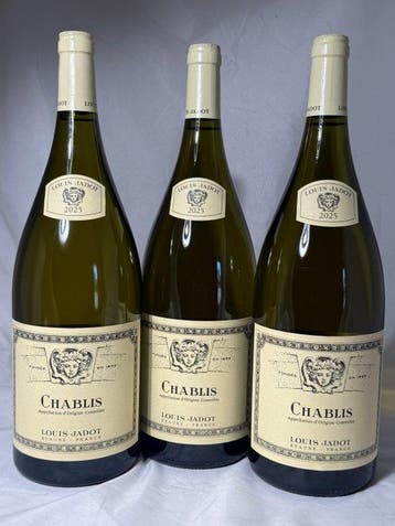2025 Louis Jadot - Chablis - 3 Magnums (1.5L), Nieuw