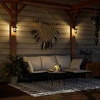 vidaXL Wandlantaarns voor buiten 4 st solar wit, Zonne-energie, Kunststof, Verzenden, Staande lamp