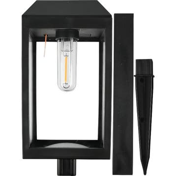 Benson Tuinlamp solar 50 cm zwart set van 2 met filamentv..., Ophalen of Verzenden, Nieuw