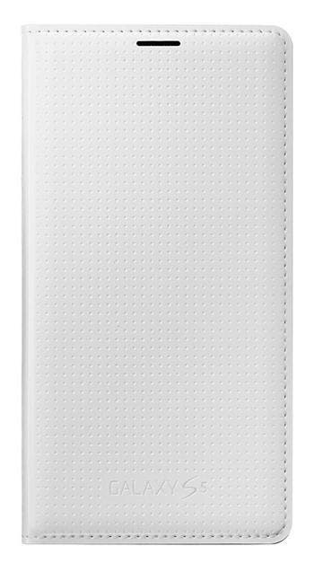 Samsung S5 Flip Wallet (dot) Shimmery White EF-WG900BH, Verzenden, Nieuw