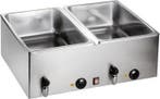 Dubbele Bain Marie met kraan - 2 jaar garantie Saro, Verzenden, Nieuw in verpakking