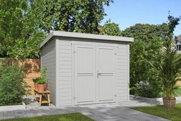 Outdoor Life Blokhut Mila Platinum Grey 250 x 250 cm, Nieuw