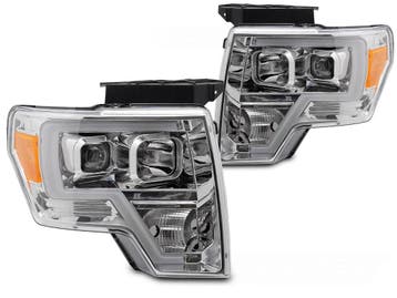 Koplampen Ford F150 MK12 08-14 TL-LAMP Chrome, Ophalen of Verzenden, Nieuw