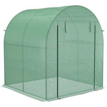 Kas, 180 X 180 X 200 Cm Kas Met Roldeur, UV Bescherming, Bro, Tuin en Terras, Planten | Bomen, Verzenden