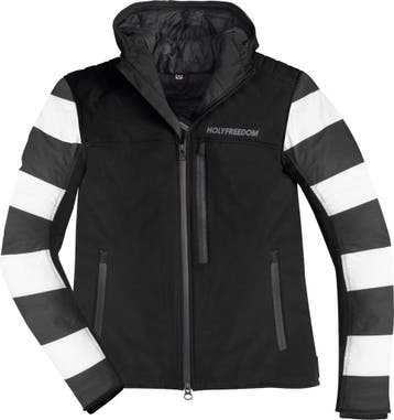 HolyFreedom Prison Softshell Zwart Wit Textiele Motorjas, Jas | textiel, HolyFreedom, Nieuw met kaartje, Heren