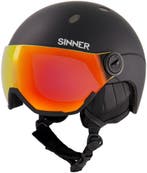 SINNER TITAN VISOR Unisex Skihelm - MATTE Zwart - Maat, Sport en Fitness, Skiën en Langlaufen, Verzenden, Nieuw