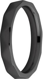 Melano friends sarah facet ring - zwartkleurig - dames -, Verzenden, Nieuw