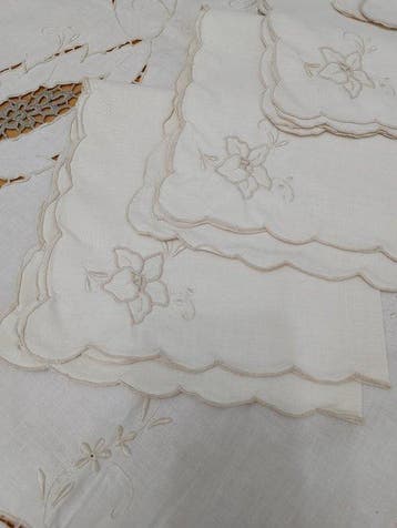 Tafelkleed - 255 cm - 160 cm - Tafelservies met handmatig