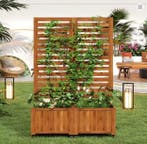 Houten Plantenbak met Klimrek – Dé Bloembak voor Tuinen Terr, Verzenden, Nieuw