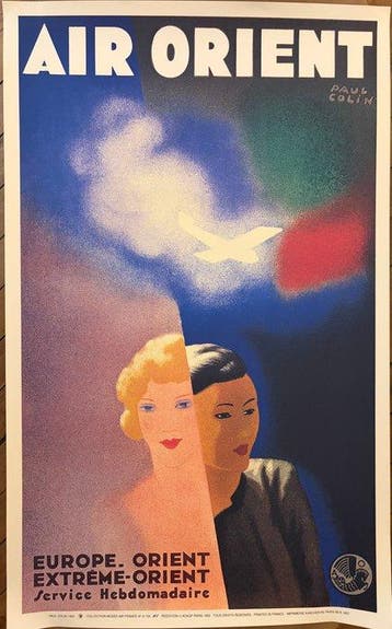 Paul Colin - Air Orient — Paul Colin — 1992, 100 × 62 cm -