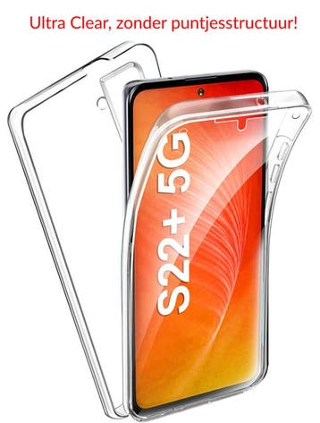 Galaxy S22 Plus 360° Ultra Clear Hybrid PC + TPU Hoesje, Ophalen of Verzenden, Nieuw